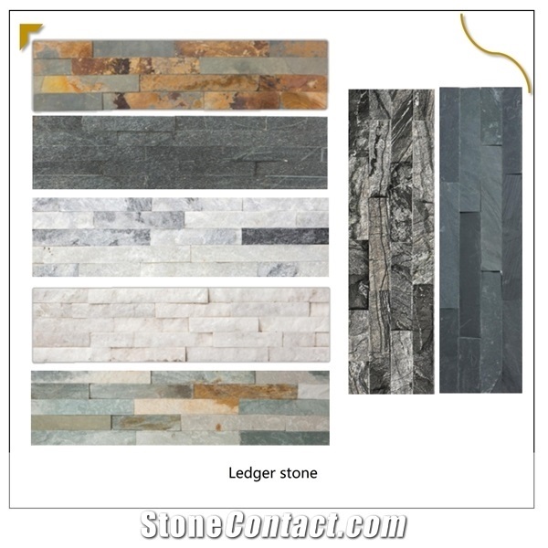 Split Face Veneer Cultured Stone Rusty Quartize Thin Panel