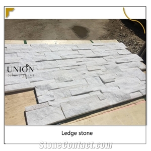 Super Shinning White Quartize 18x35 Z Shape Ledge Stones