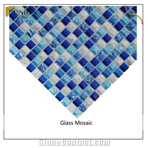 Swimming Pool Glass Mosaic Blue Color,Pool Covering Mosaic