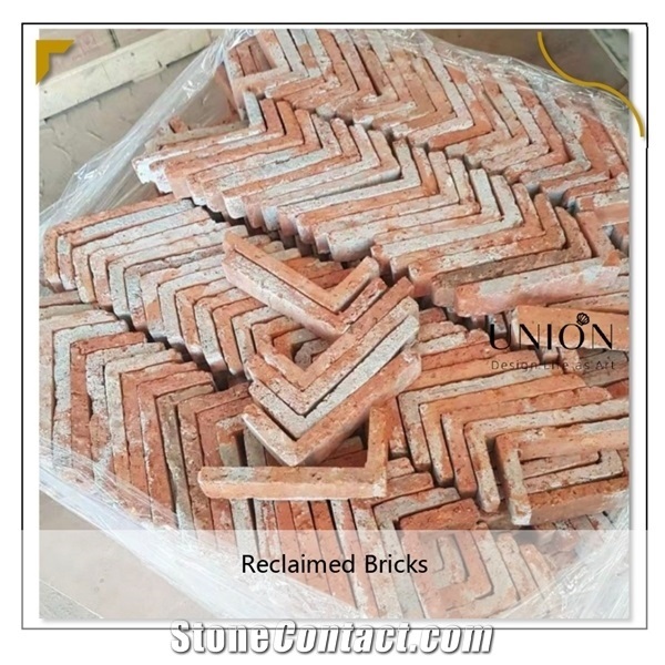 Used Thin Brick Veneer,Gray Red Reclaimed Bricks Veneer