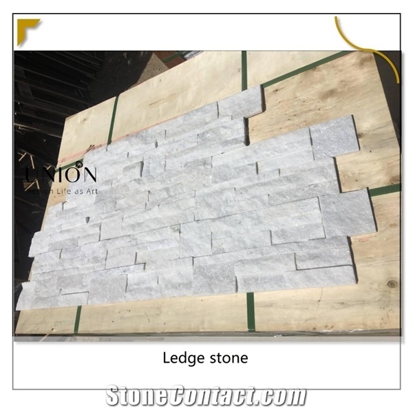 White Quartize Veneer Wall Cladding Decorative Stone Venner