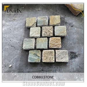 Yellow Beige Cobble Paver Stone in Stock Warehouse Price