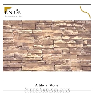 Yellow Brick Natural Artificial Flexible Stone Wall in Stock