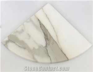 Calacatta Gold Marble Bathroom Shower Corner Shelf Calacatta Gold Marble Bathroom Shower Corner Shelf