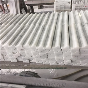 Carrara White Marble Chair Molding