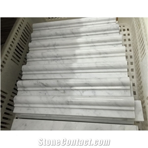 Carrara White Marble Chair Molding