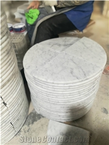 Carrara White Marble Shower Corner Shelf