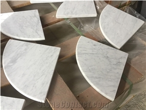 Carrara White Marble Shower Corner Shelf