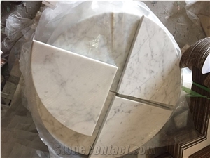 Carrara White Marble Shower Corner Shelf