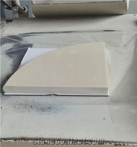 Light Beige Travertine Shower Corner Shelf