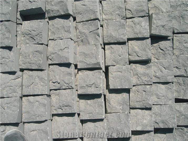 Black Basalt Cube Stone,Cobble Pavers, Pavement