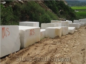 White Crystal Marble Blocks