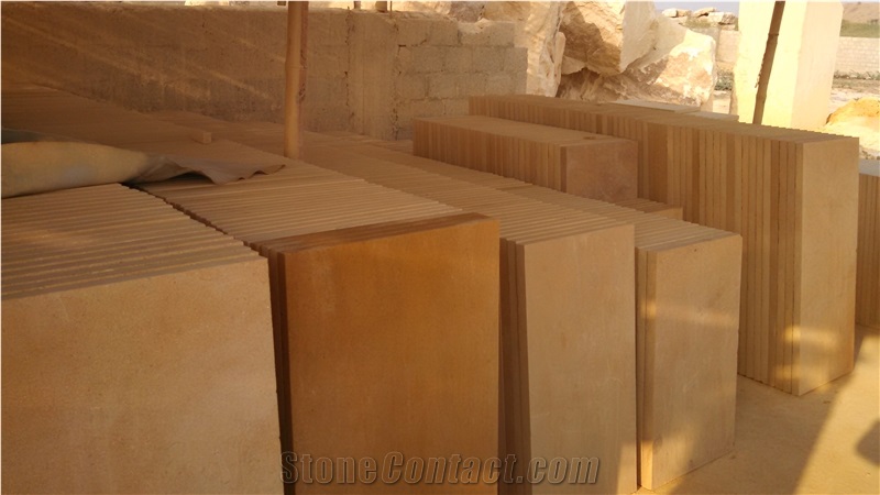 Mango Limestone Slabs & Tiles, Pakistan Yellow Limestone