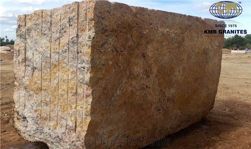 Ivory Gold Granite Blocks Available