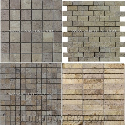 Viet Nam Beige Limestone Mosaic
