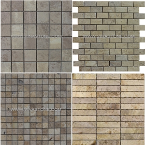 Viet Nam Beige Limestone Mosaic