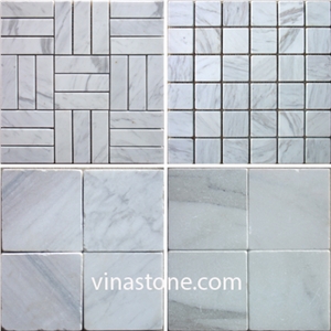 Volakas Marble Mosaic,White Marble Mosaic