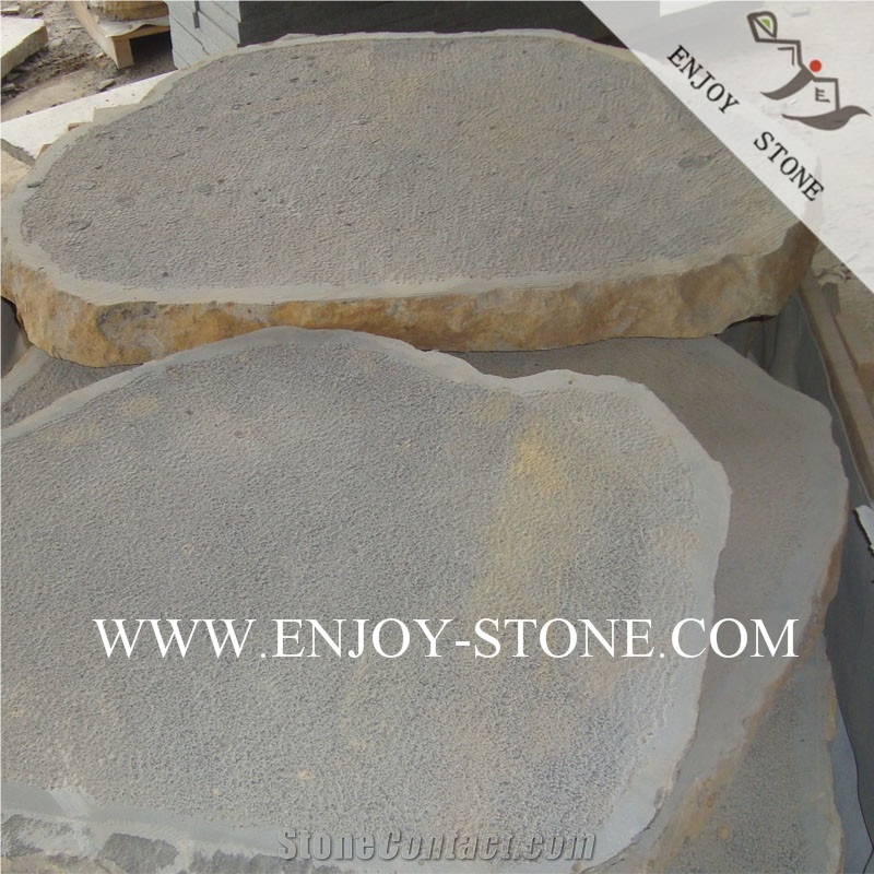 Bush Hammered, Zhangpu Black Basalt / Stepping Stone