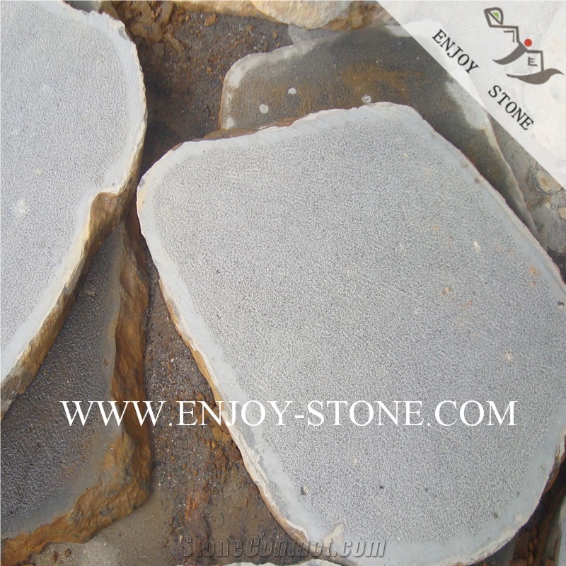 Bush Hammered, Zhangpu Black Basalt / Stepping Stone