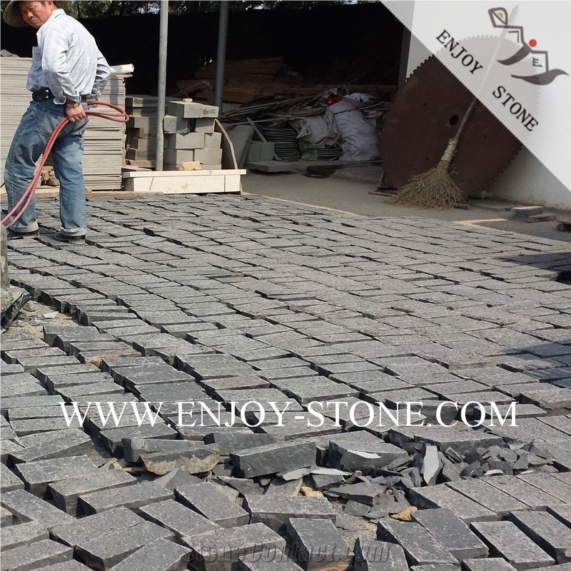 Flamed / Exfoliated, Zhangpu Black Basalt, Pillar/Column
