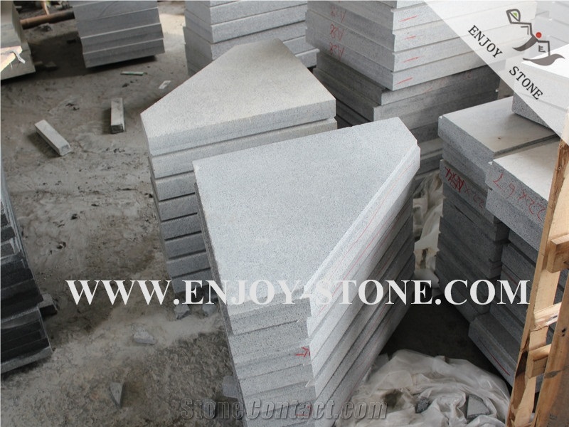 Flamed G654,Sesame Black/Grey Irregular Shaped Stone