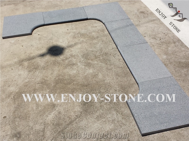 Honed G654, Swimming Pool Curved Bullnose Coping Tiles
