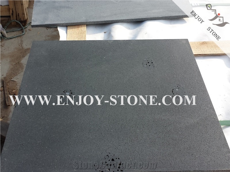 Honed,Hainan Dark Bluestone with Honeycomb, Wall Cladding