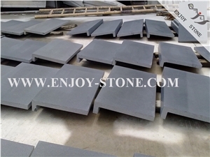 Honed,Zhangpu Blueston/Andesite/Basalto,Pool Rebated Coping