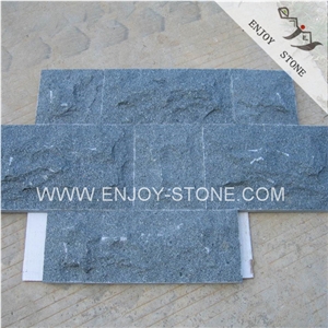 Mushroomed, G612 Dark Green, Paving Stone, Wall Cladding