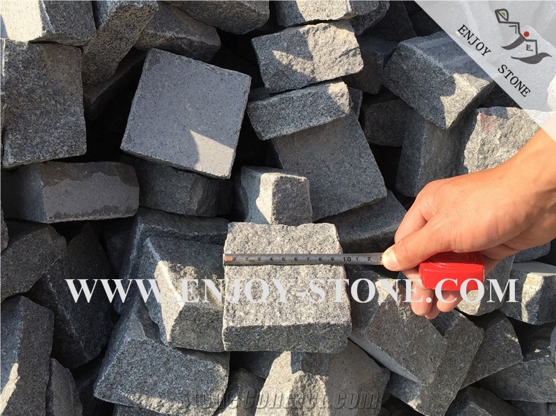 Natural Split G654, Padang Grey/Sesame Black,Cube Stone