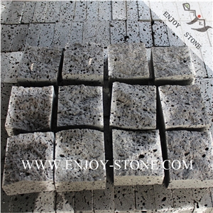 Natural Split, Lavastone, Macro Hole Basalt, Cobblestone