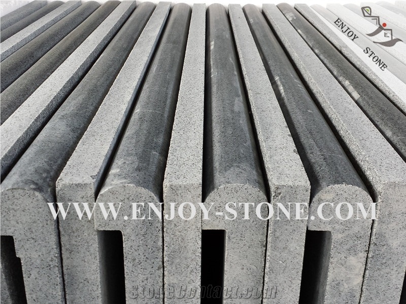 Polished G654, Sesame Black/Grey,Pool with Rebated Bullnose,