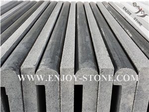 Polished G654, Sesame Black/Grey,Pool with Rebated Bullnose,