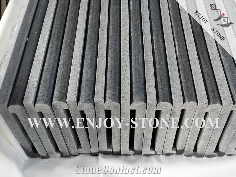 Polished G654, Sesame Black/Grey,Pool with Rebated Bullnose,