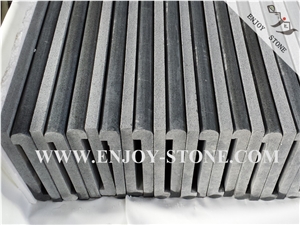 Polished G654, Sesame Black/Grey,Pool with Rebated Bullnose,