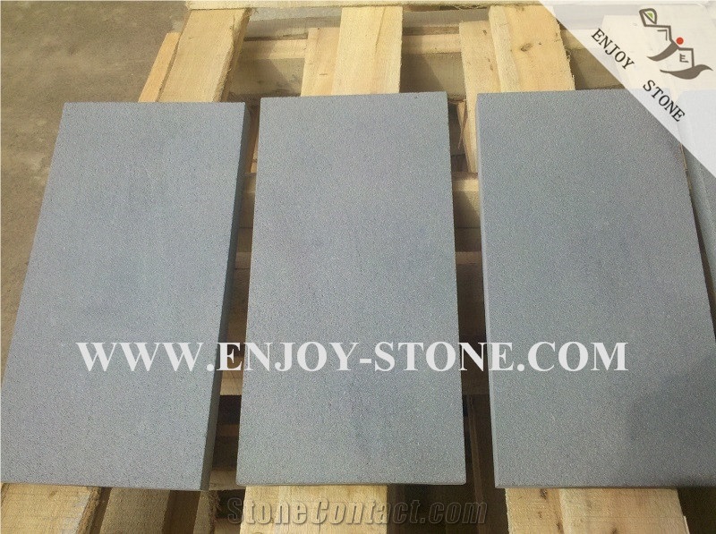 Sandblasted+Brush Grey Basalt,Wall Cladding,Floor Paving