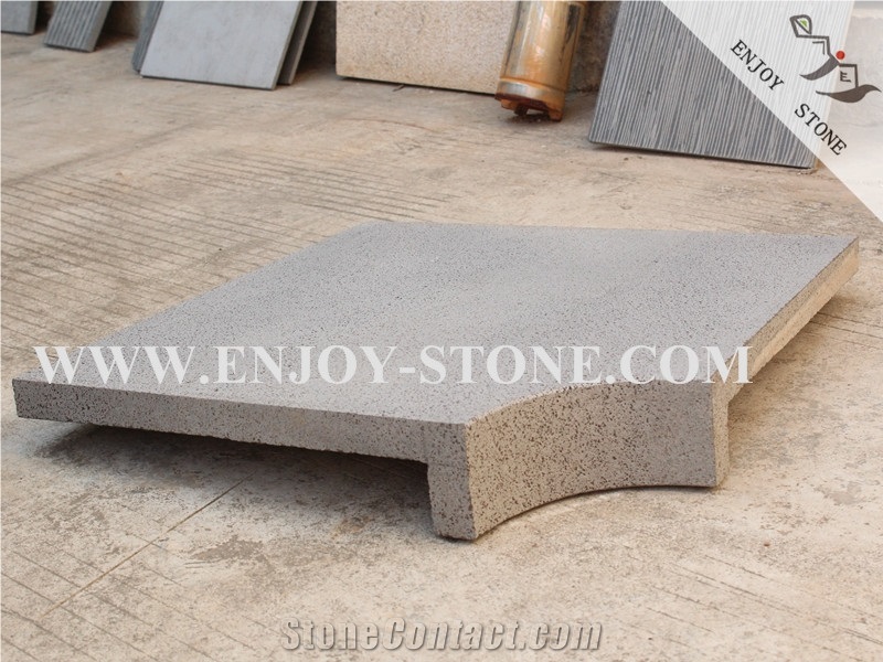 Sawn,Zhangpu Bluestone with Rebated, Pool Copinng Tiles,