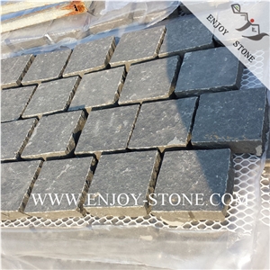 Top Flamed / Exfoliated with Four Sides Split Black Basalt