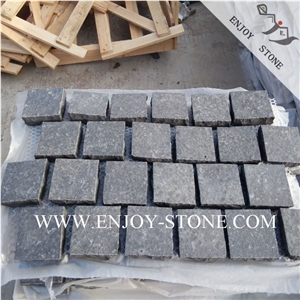 Top Flamed / Exfoliated with Four Sides Split Black Basalt