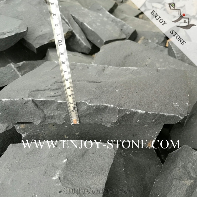 Zhangpu Black Crazy Paver, Top Natural Split & Random Edge