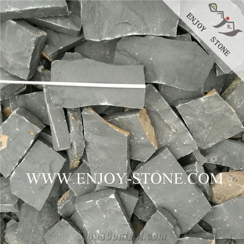 Zhangpu Black Crazy Paver, Top Natural Split & Random Edge