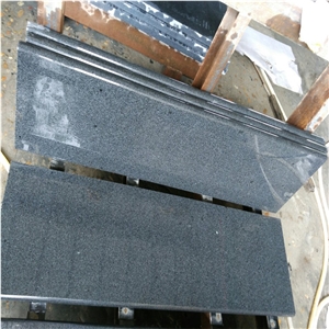 China Impala Black Dark Grey G654 Granite Stone Stair Steps