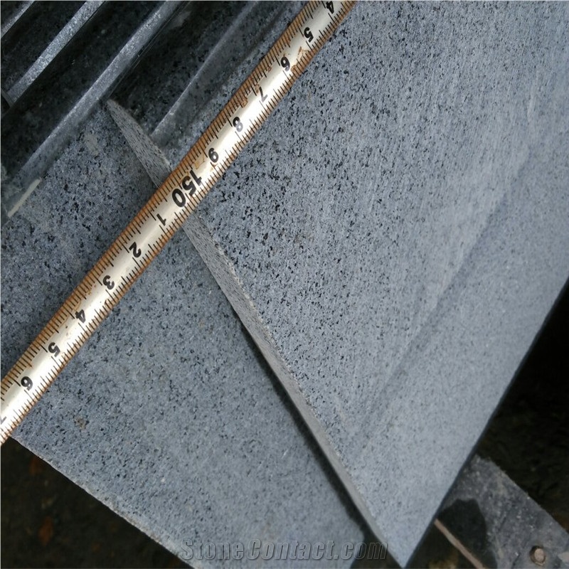 China Impala Black Dark Grey G654 Granite Stone Stair Steps