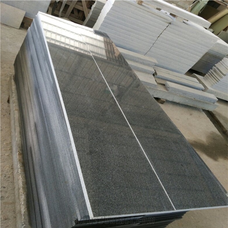 China Impala Black Dark Grey G654 Granite Stone Stair Steps