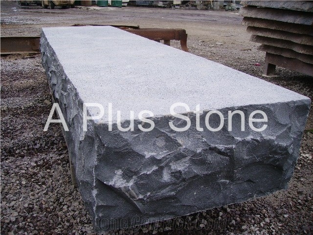 Black Basalt Bushammered Kerbstone, Vietnam Black Basalt Curbs