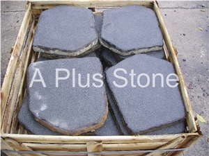 Black Basalt Stepping Stone, Vietnam Black Basalt Walkway Pavers