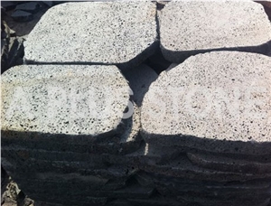 Vietnam Basalt Vesicular / Hole, Basalt Cobble, Pavers