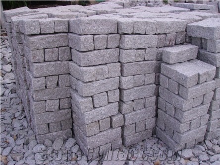 Vietnam Grey Granite Cobblestone, Pavers