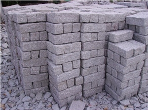 Vietnam Grey Granite Cobblestone, Pavers