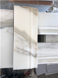 Calacatta Gold Marble Baseboard/Base Board
